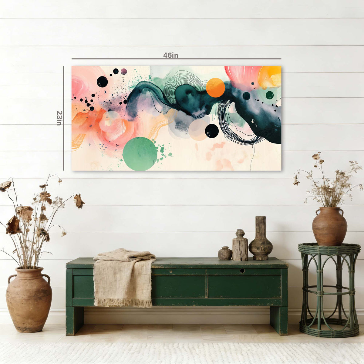 Orange Abstract Abstract Canvas Wall Art for Living Room Prints Artwork Bedroom Office Decor