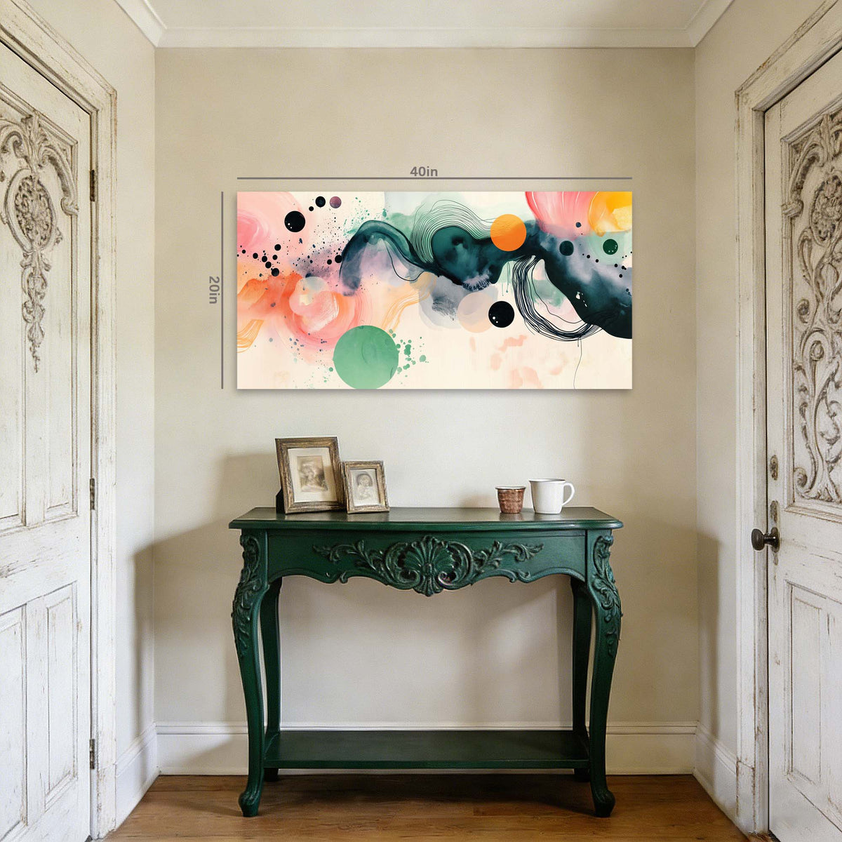 Orange Abstract Abstract Canvas Wall Art for Living Room Prints Artwork Bedroom Office Decor