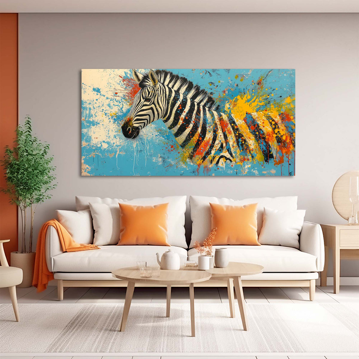 Blue Abstract Abstract Wall Art Canvas Painting Prints Artwor Office Bedroom Living Room Decor