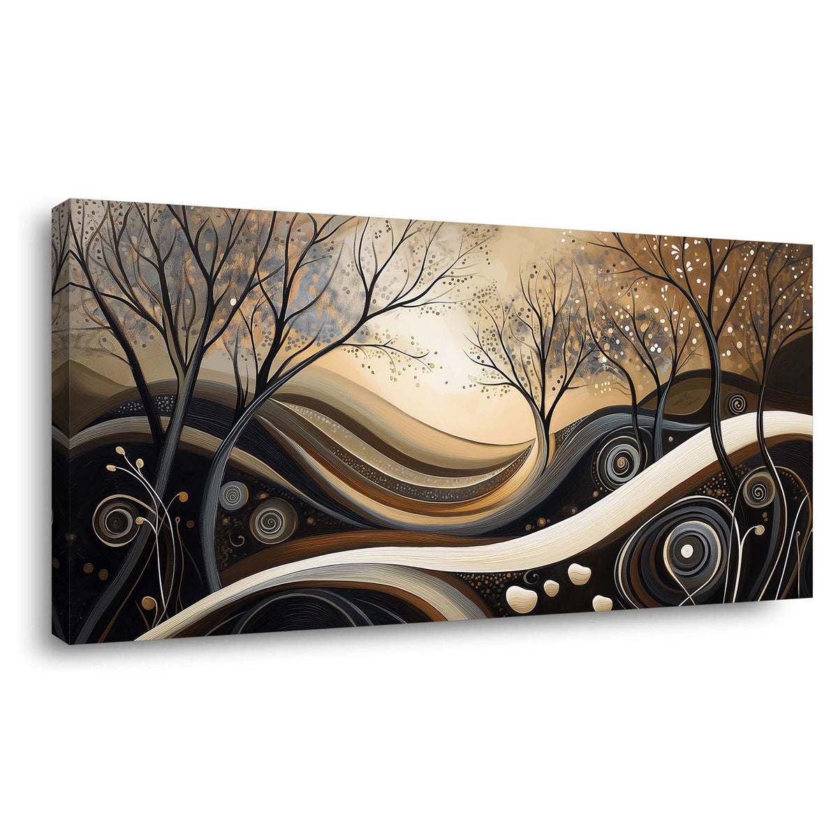 Navy Blue Abstract Abstract Canvas Wall Art for Living Room Prints Artwork Bedroom Office Decor