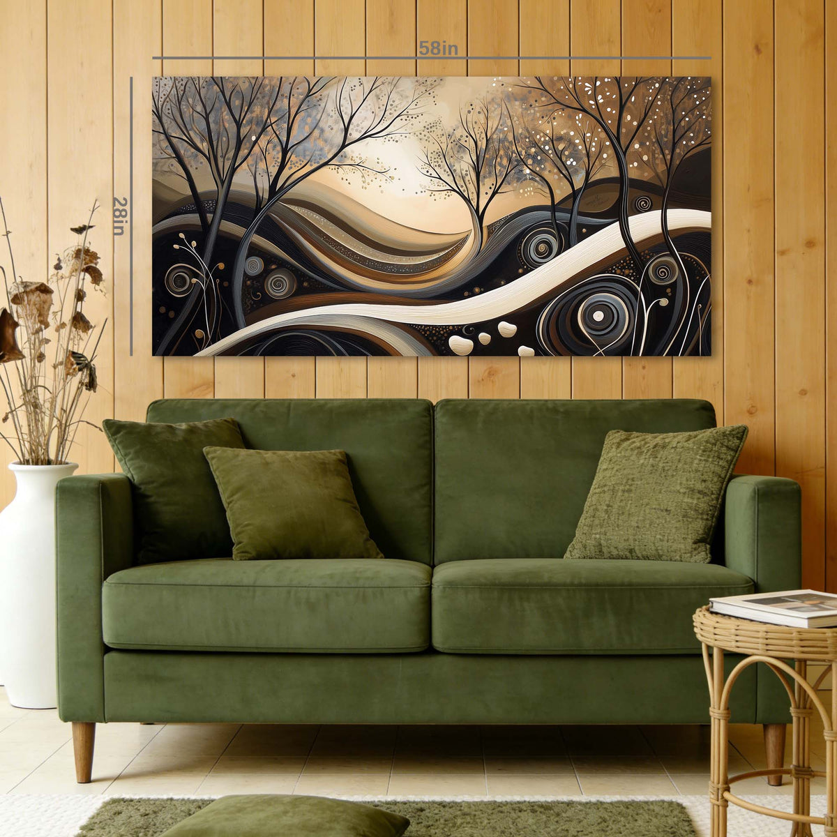 Navy Blue Abstract Abstract Canvas Wall Art for Living Room Prints Artwork Bedroom Office Decor