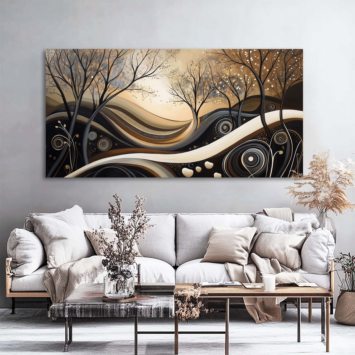 Navy Blue Abstract Abstract Canvas Wall Art for Living Room Prints Artwork Bedroom Office Decor