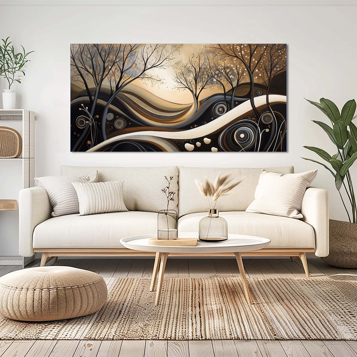 Navy Blue Abstract Abstract Canvas Wall Art for Living Room Prints Artwork Bedroom Office Decor