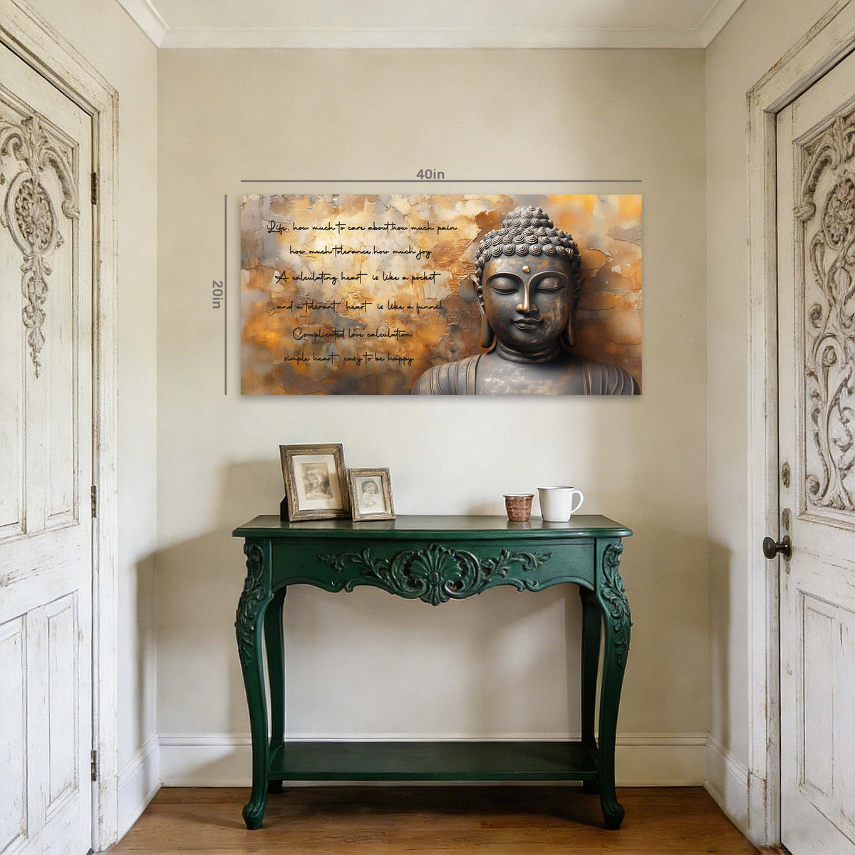Red Zen Religious Canvas Wall Art for Living Room Prints Artwork Bedroom Office Decor