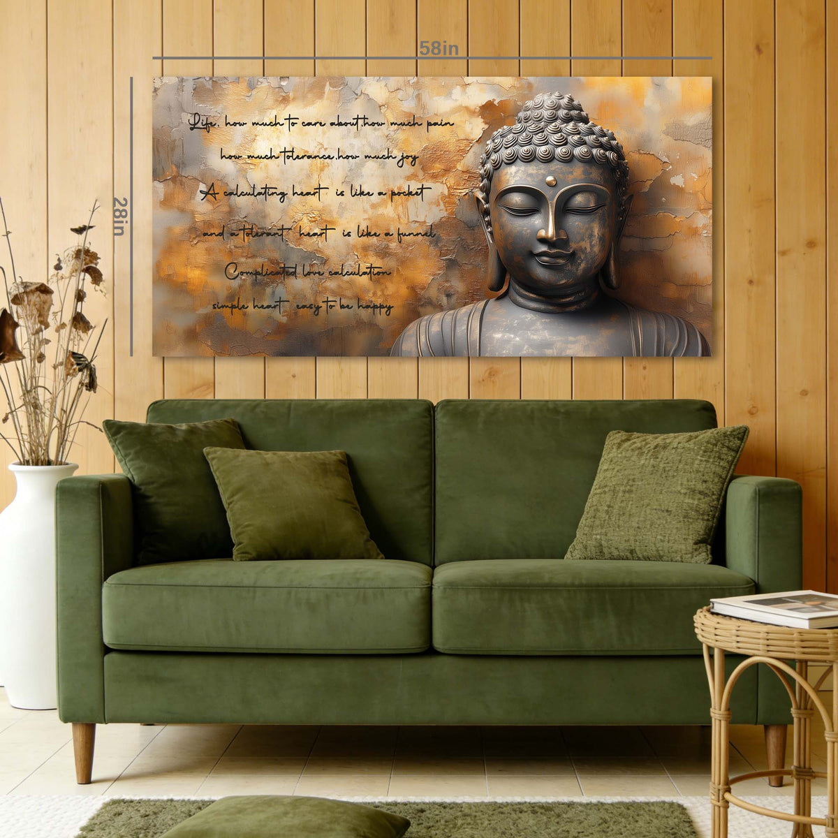 Red Zen Religious Canvas Wall Art for Living Room Prints Artwork Bedroom Office Decor