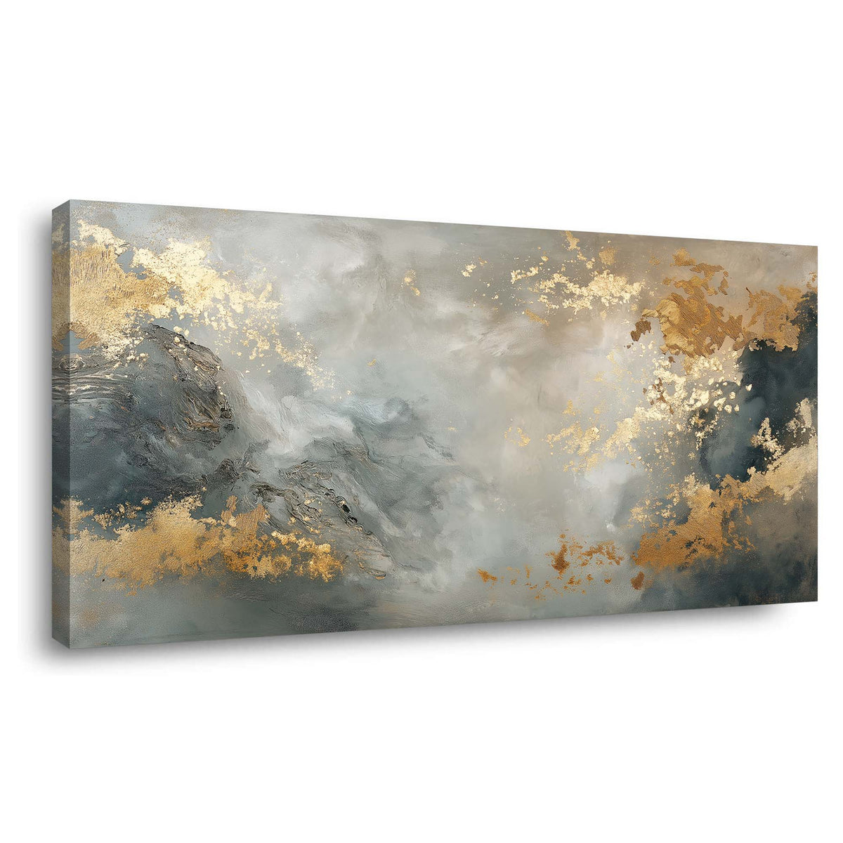 White Abstract Abstract Wall Art for Living Room Canvas Painting Prints Artwork Family Bedroom Office Decor