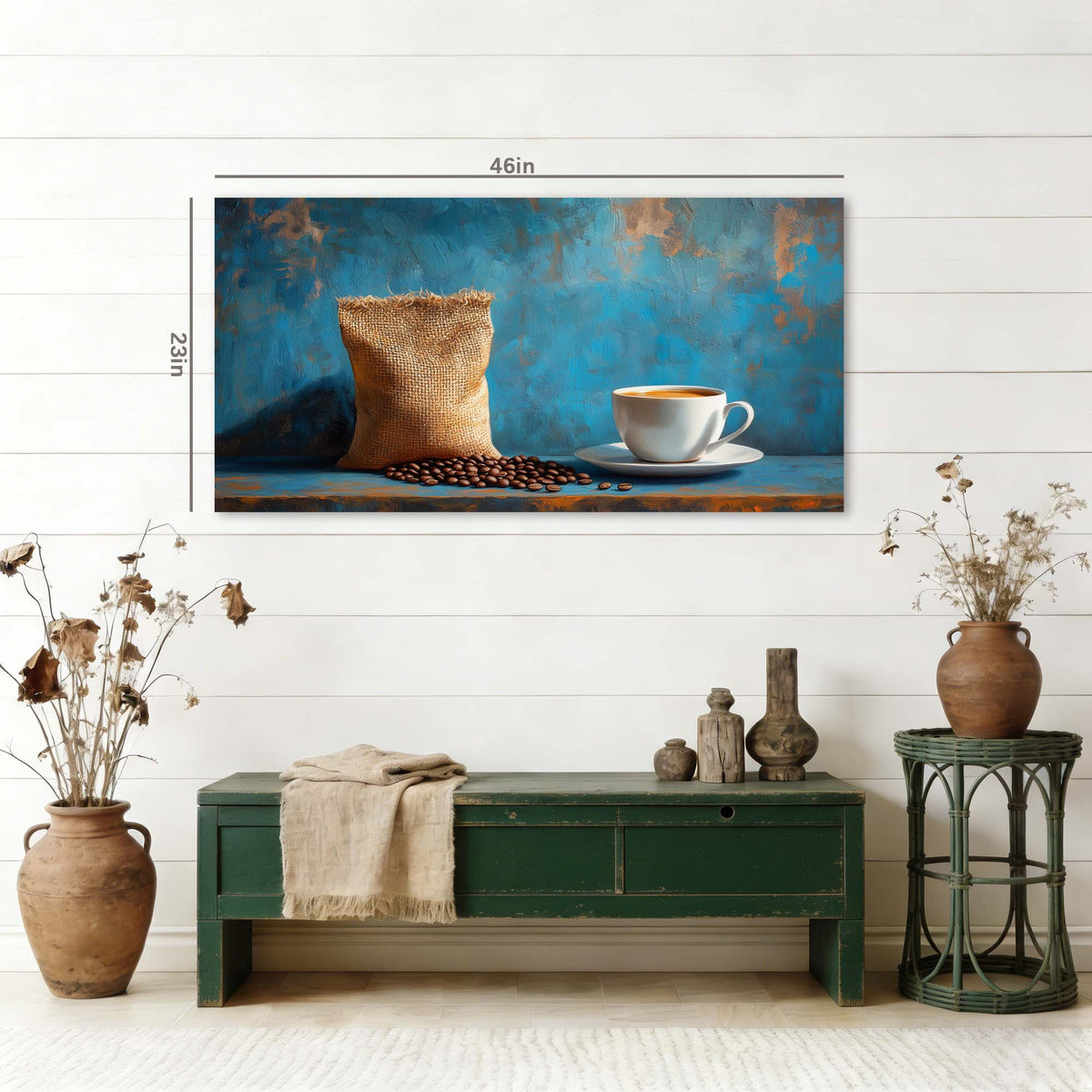 Coffee Vintage Vintage Wall Art Modern Canvas Painting Prints Artwork Office Hallway Bedroom Living Room Decor