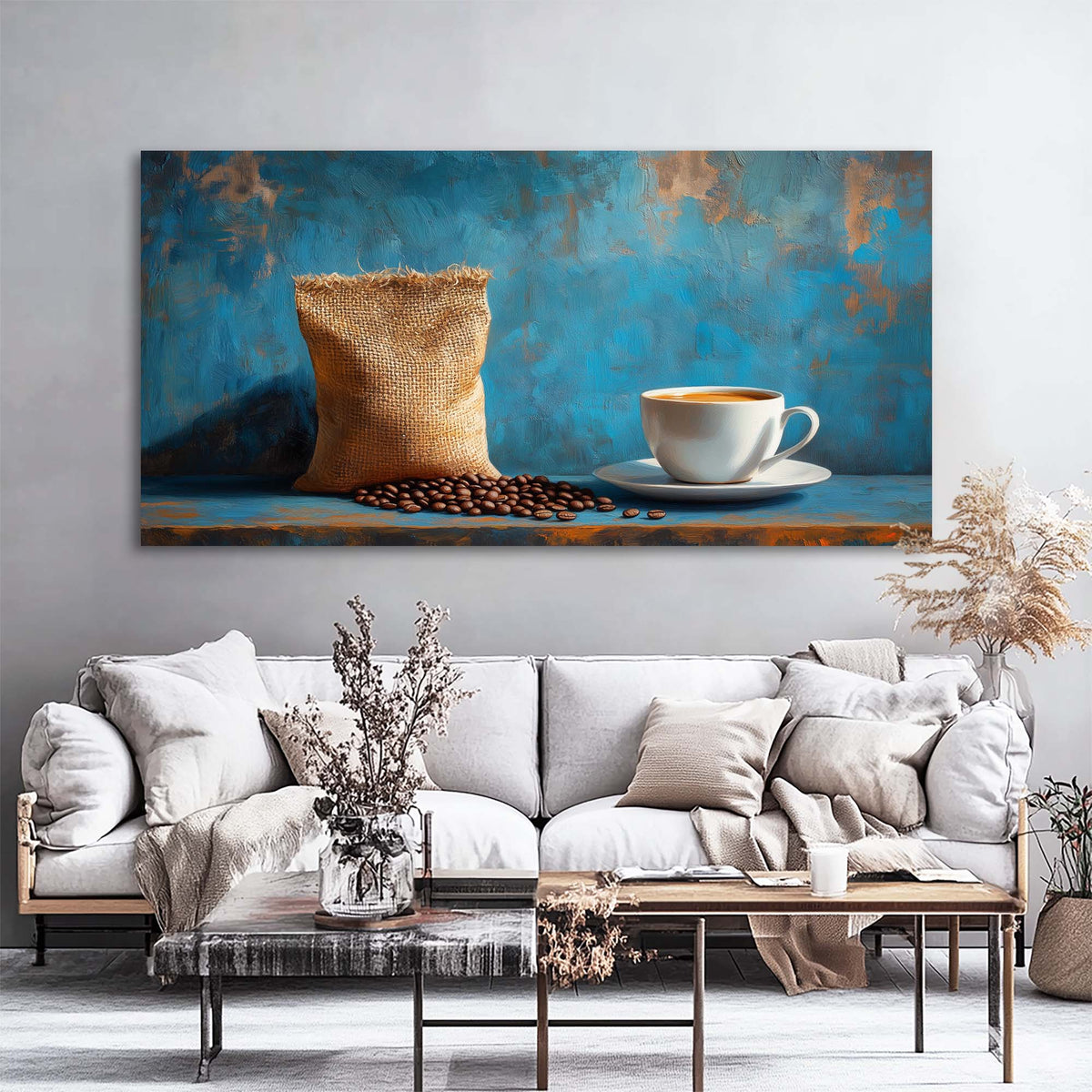 Coffee Vintage Vintage Wall Art Modern Canvas Painting Prints Artwork Office Hallway Bedroom Living Room Decor