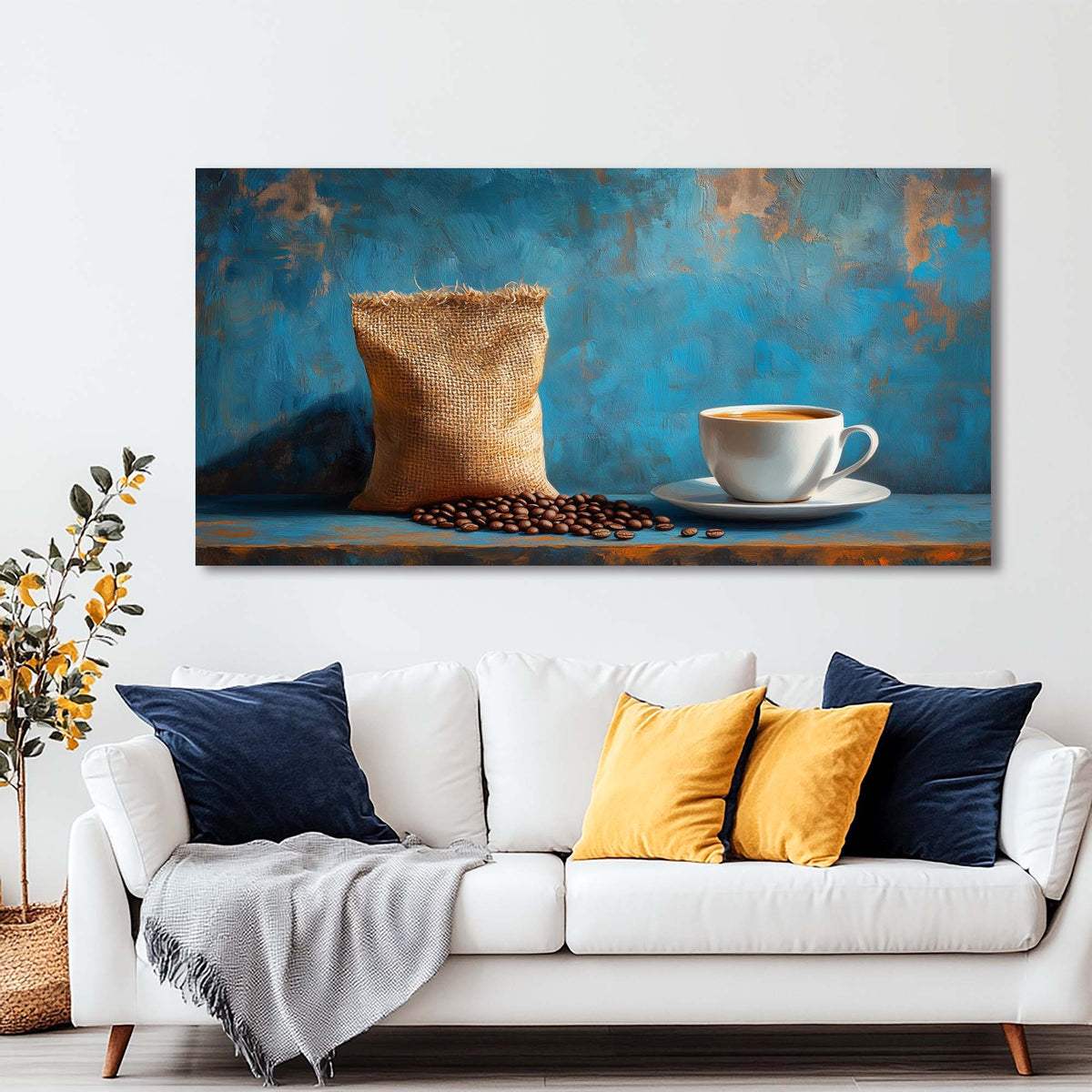 Coffee Vintage Vintage Wall Art Modern Canvas Painting Prints Artwork Office Hallway Bedroom Living Room Decor