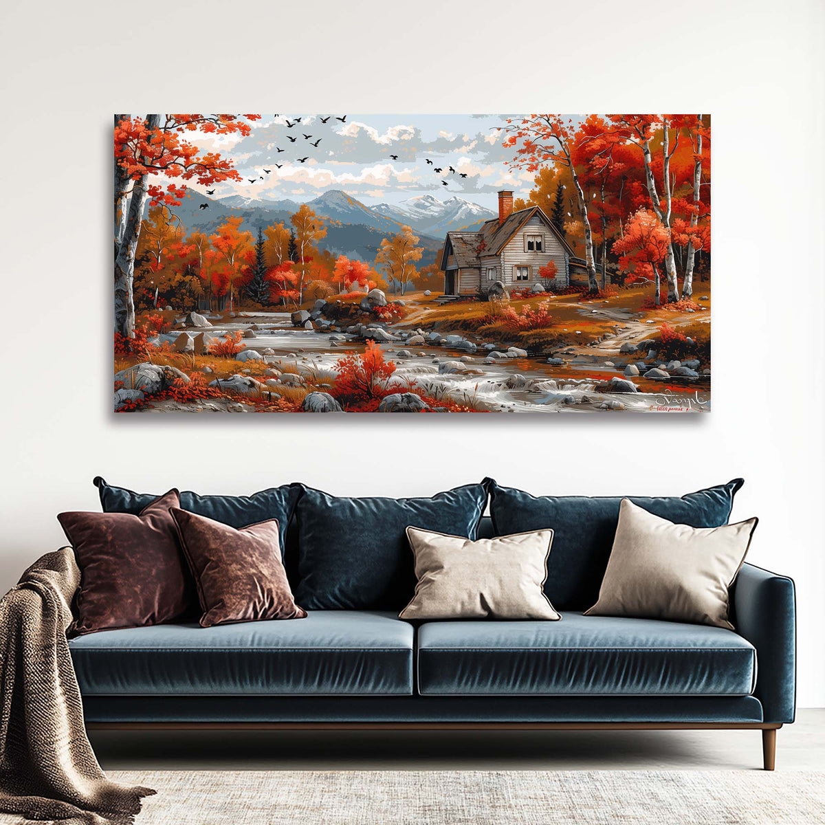 Khaki Rustic Nature Wall Art Art Deco Painting Prints Canvas Artwork Living Room Family Bedroom Office Decor