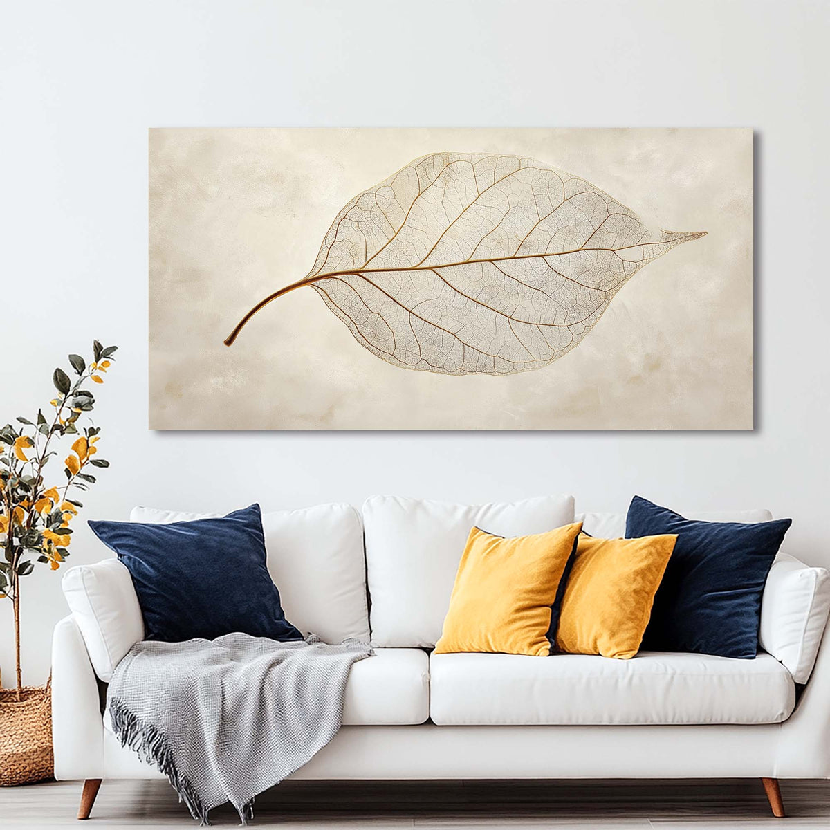 Beige Nature Wall Art for Living Room Canvas Painting Prints Art Deco Artwork Office Bedroom Decor