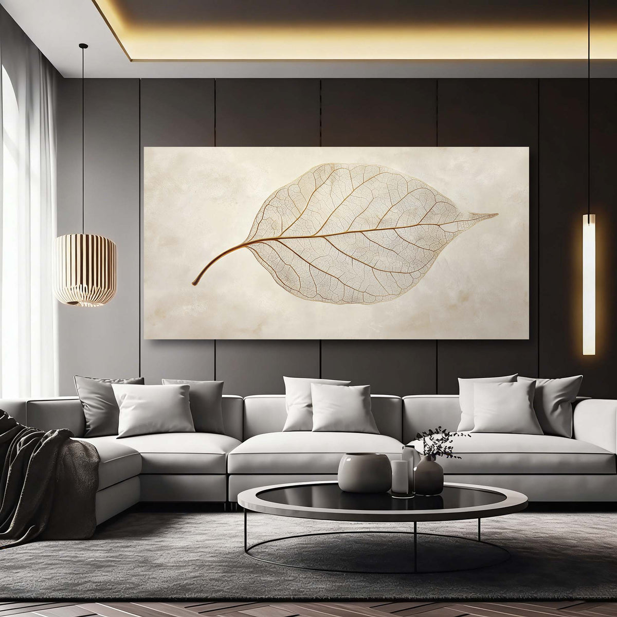 Beige Nature Wall Art for Living Room Canvas Painting Prints Art Deco Artwork Office Bedroom Decor