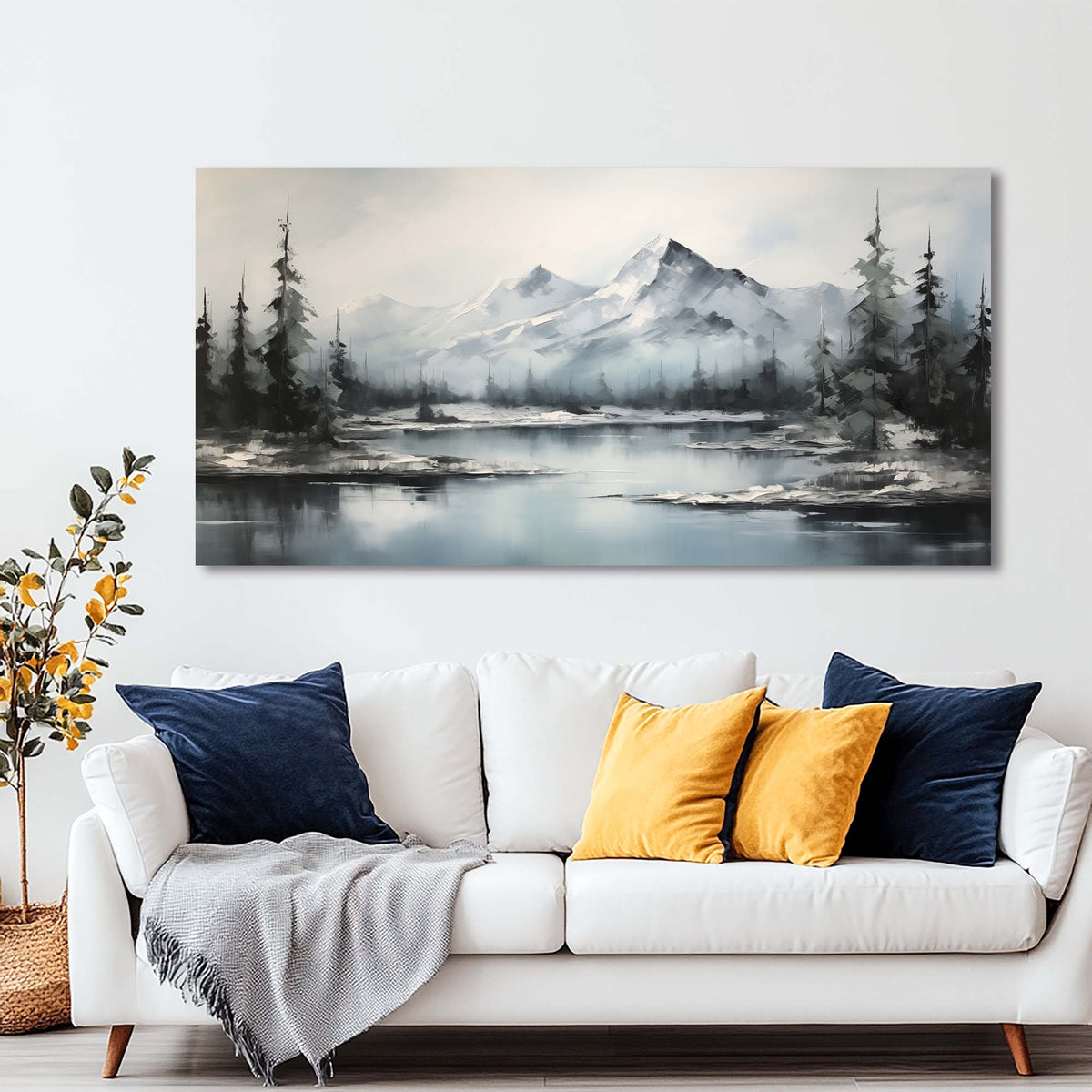Red Nature Wall Art for Living Room Canvas Painting Prints Art Deco Artwork Office Bedroom Decor