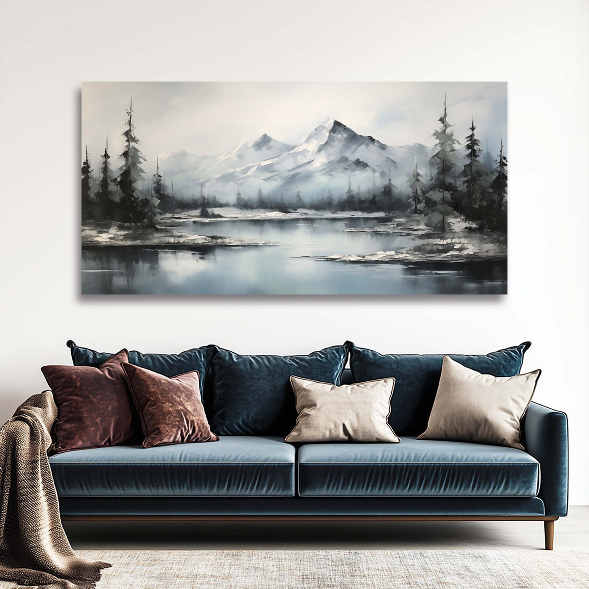 Red Nature Wall Art for Living Room Canvas Painting Prints Art Deco Artwork Office Bedroom Decor