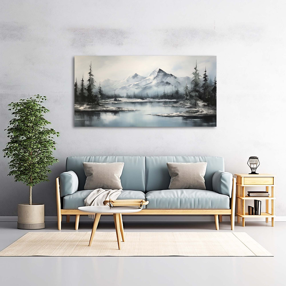 Red Nature Wall Art for Living Room Canvas Painting Prints Art Deco Artwork Office Bedroom Decor