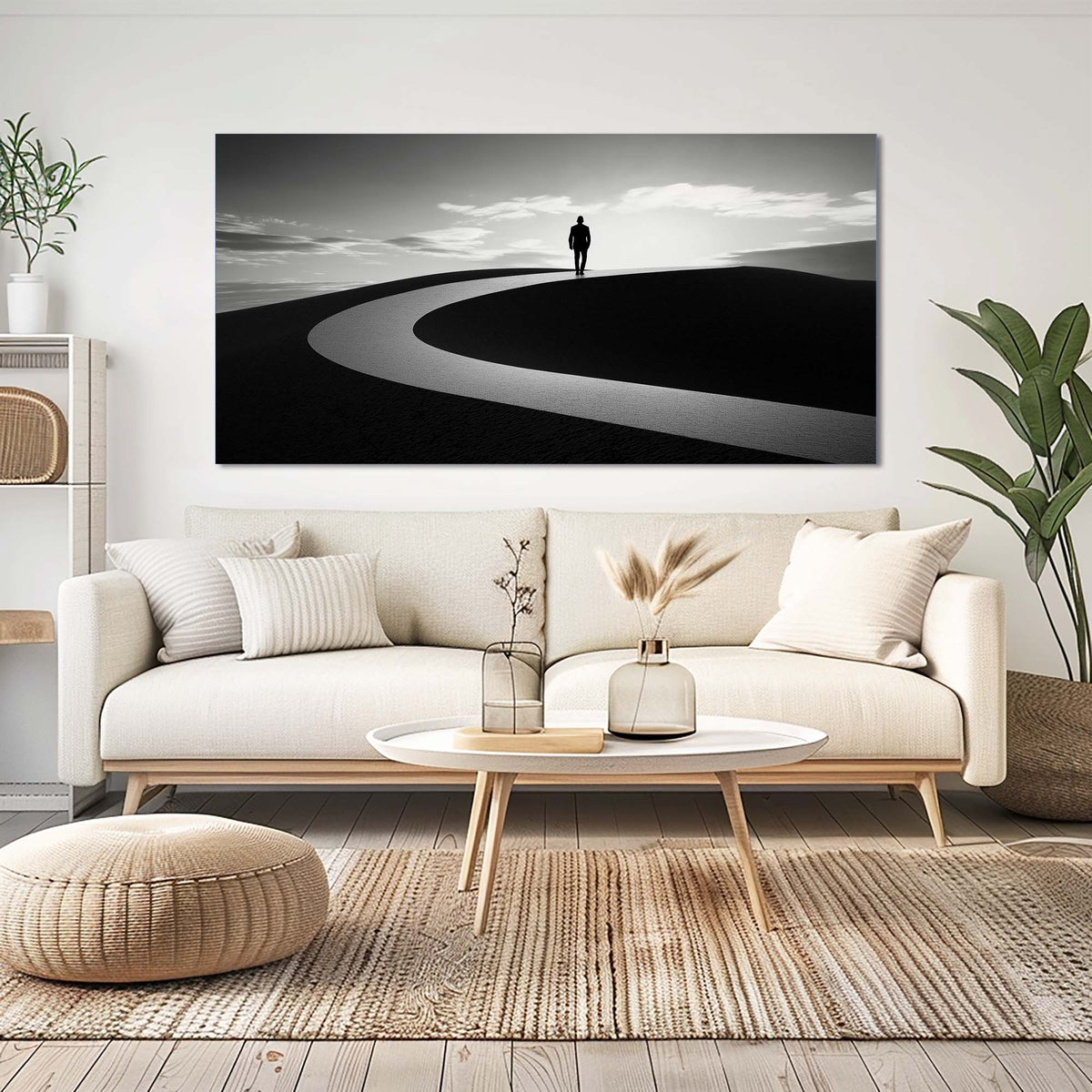 Black Abstract Wall Art for Living Room Canvas Painting Prints Art Deco Artwork Office Bedroom Decor