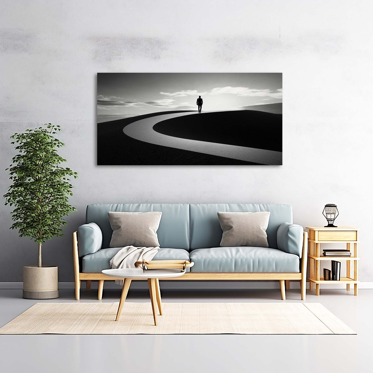 Black Abstract Wall Art for Living Room Canvas Painting Prints Art Deco Artwork Office Bedroom Decor