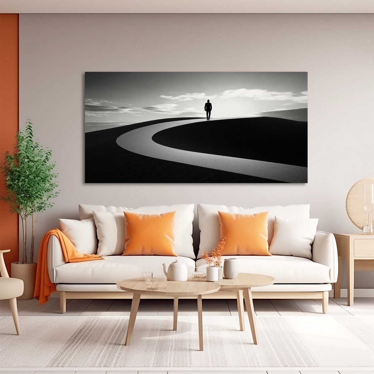 Black Abstract Wall Art for Living Room Canvas Painting Prints Art Deco Artwork Office Bedroom Decor