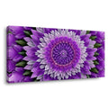 Purple Floral Floral Canvas Wall Art for Living Room Prints Artwork Bedroom Office Decor