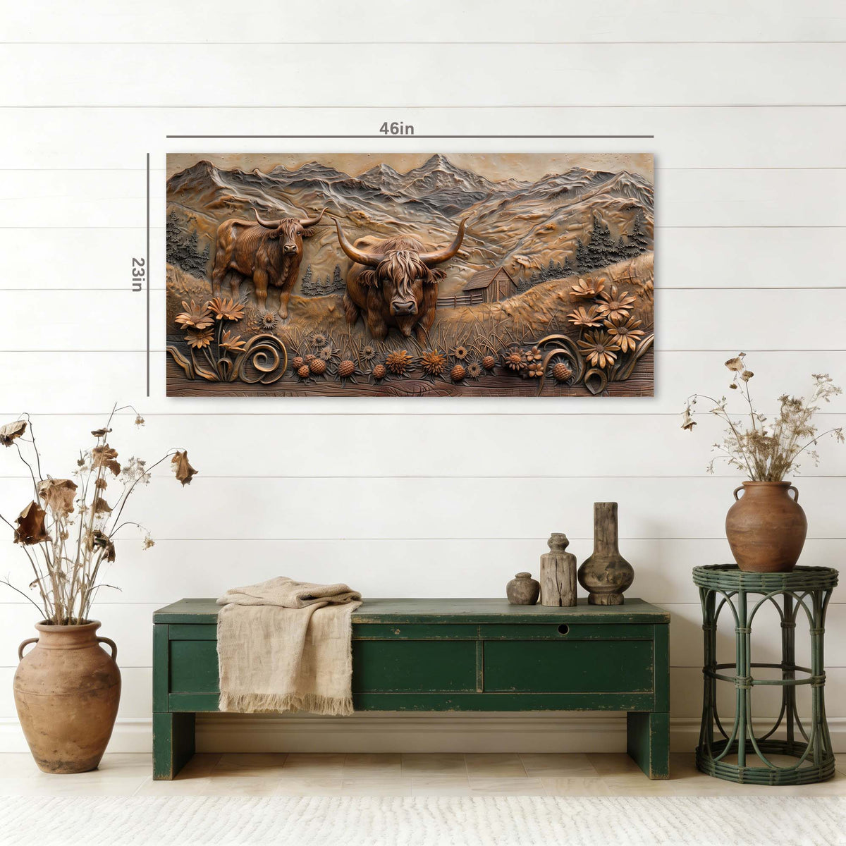 Khaki Animals Wall Art for Living Room Canvas Painting Prints Art Deco Artwork Office Bedroom Decor