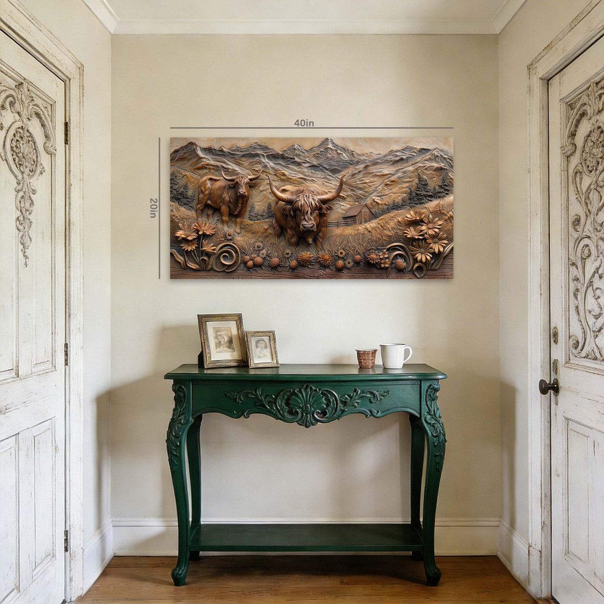 Khaki Animals Wall Art for Living Room Canvas Painting Prints Art Deco Artwork Office Bedroom Decor