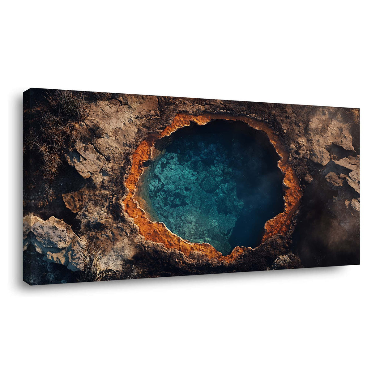 Navy Blue Nature Wall Art for Living Room Canvas Painting Prints Art Deco Artwork Office Bedroom Decor