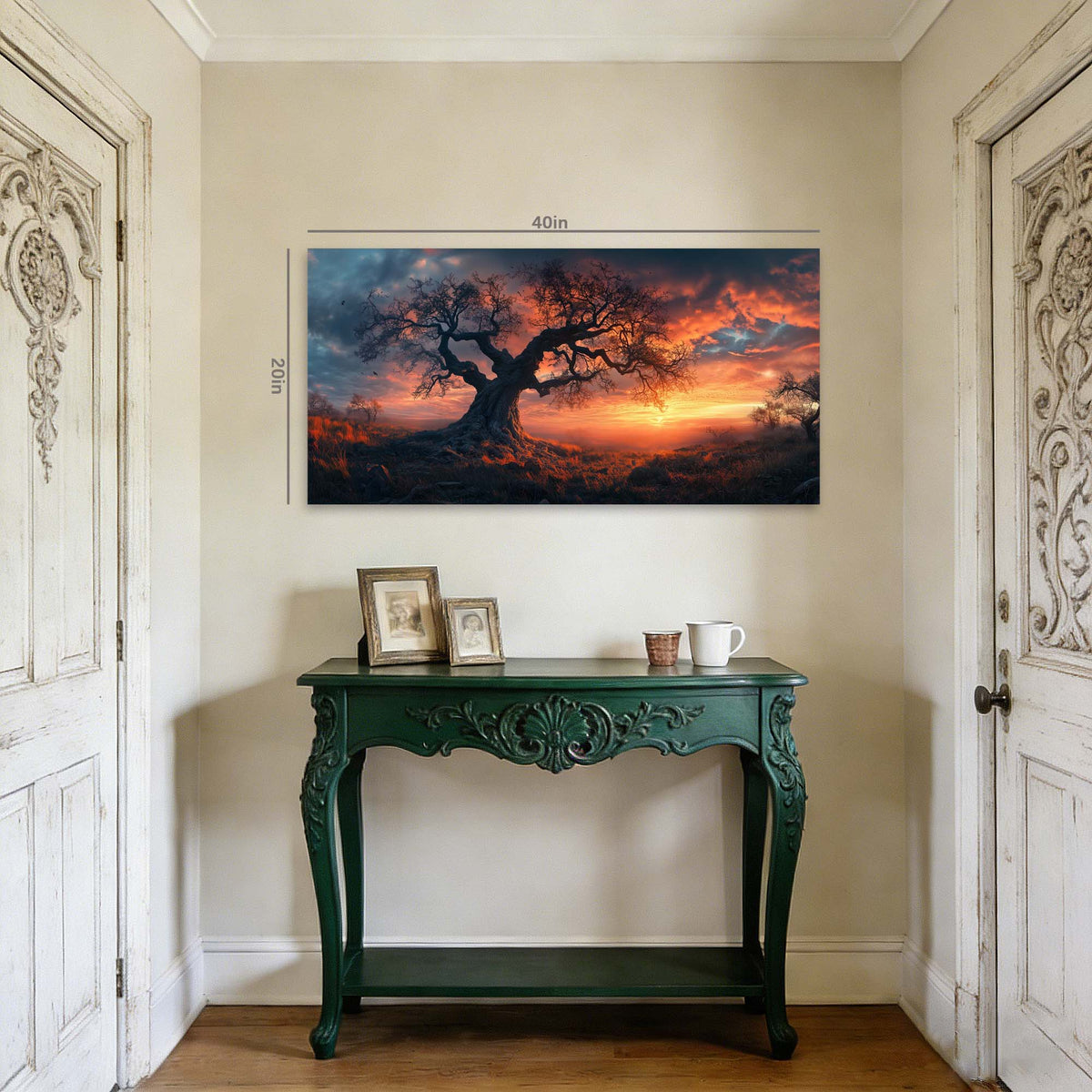 Yellow Mysterious Nature Wall Art Modern Canvas Painting Prints Artwork Office Hallway Bedroom Living Room Decor