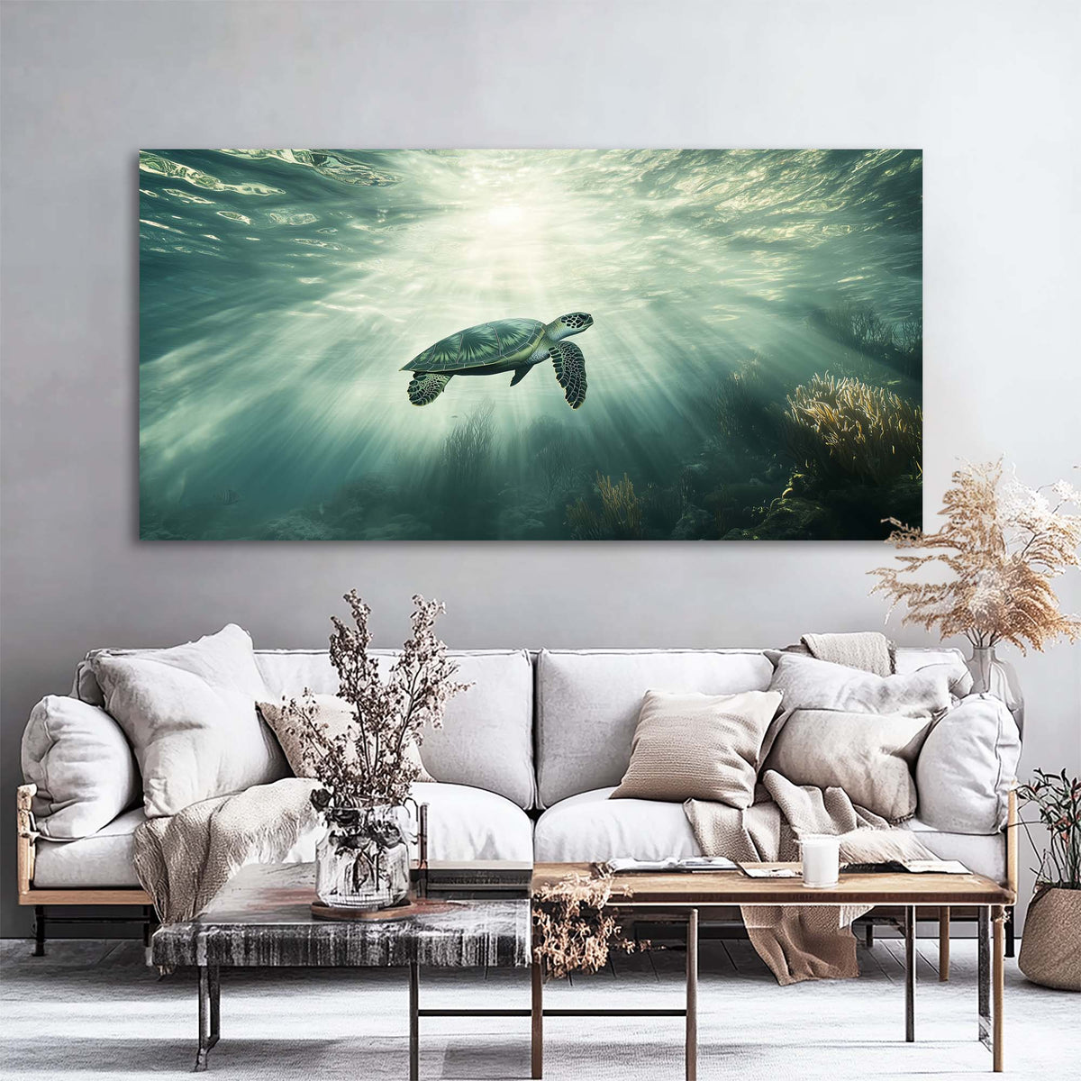 Coral Animals Wall Art for Living Room Canvas Painting Prints Art Deco Artwork Office Bedroom Decor