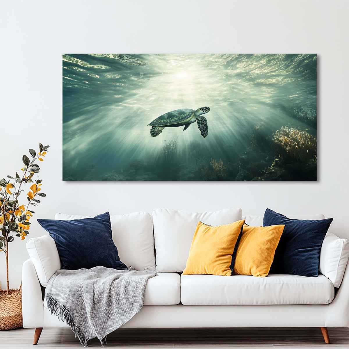 Coral Animals Wall Art for Living Room Canvas Painting Prints Art Deco Artwork Office Bedroom Decor