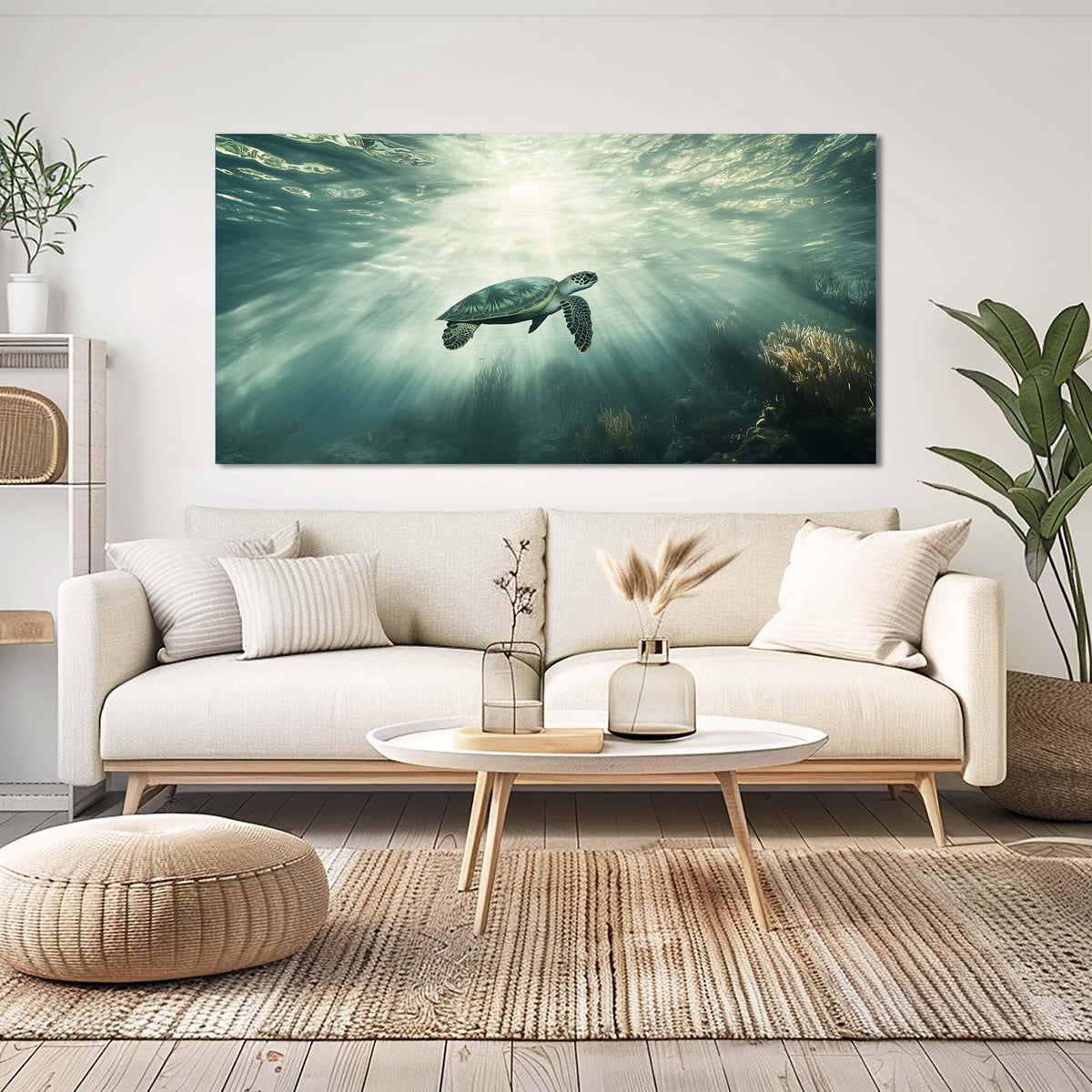 Coral Animals Wall Art for Living Room Canvas Painting Prints Art Deco Artwork Office Bedroom Decor