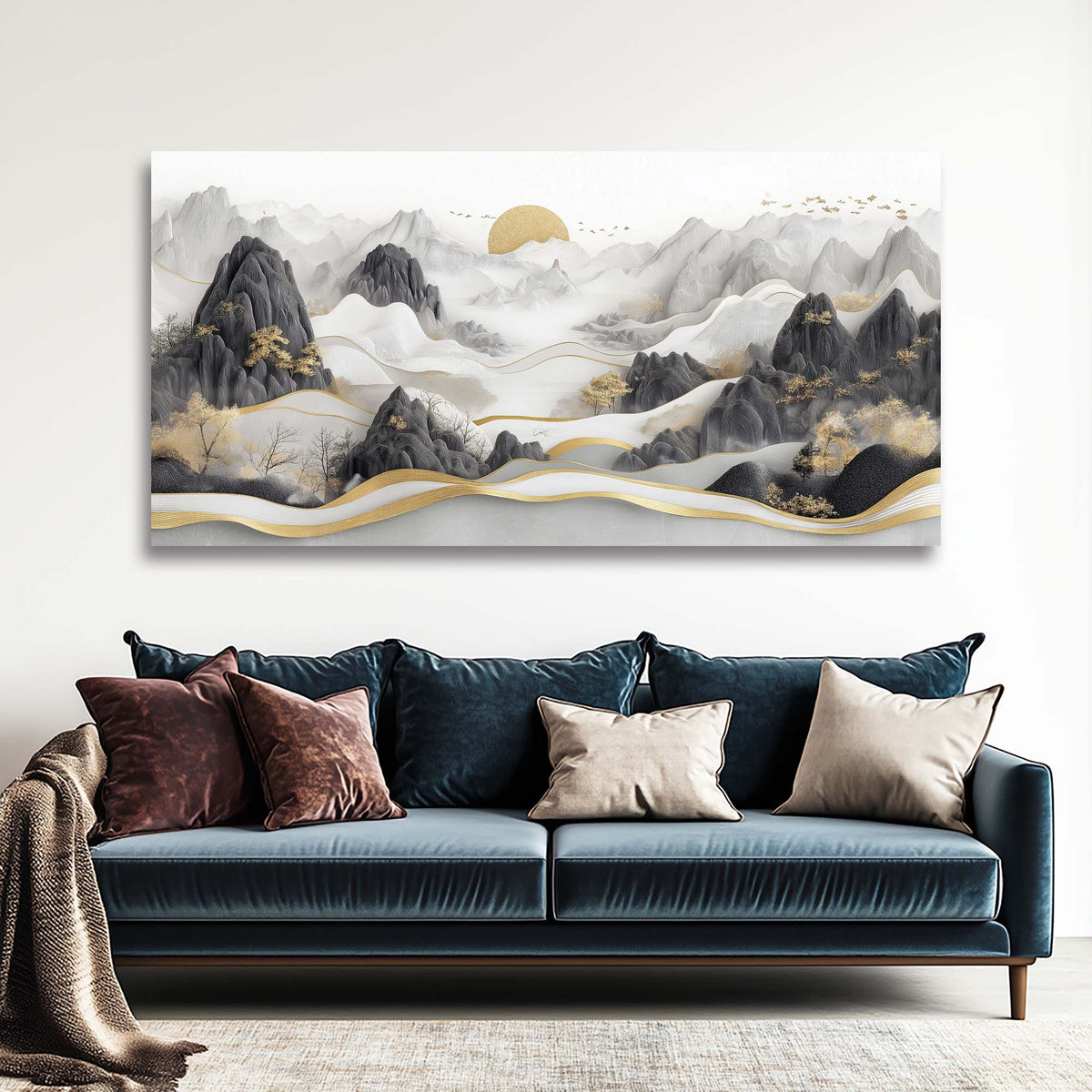 White Nature Wall Art Paintings Print Canvas Painting Prints Modern Artwork Office Living Room Over the Couch Bedroom Decor