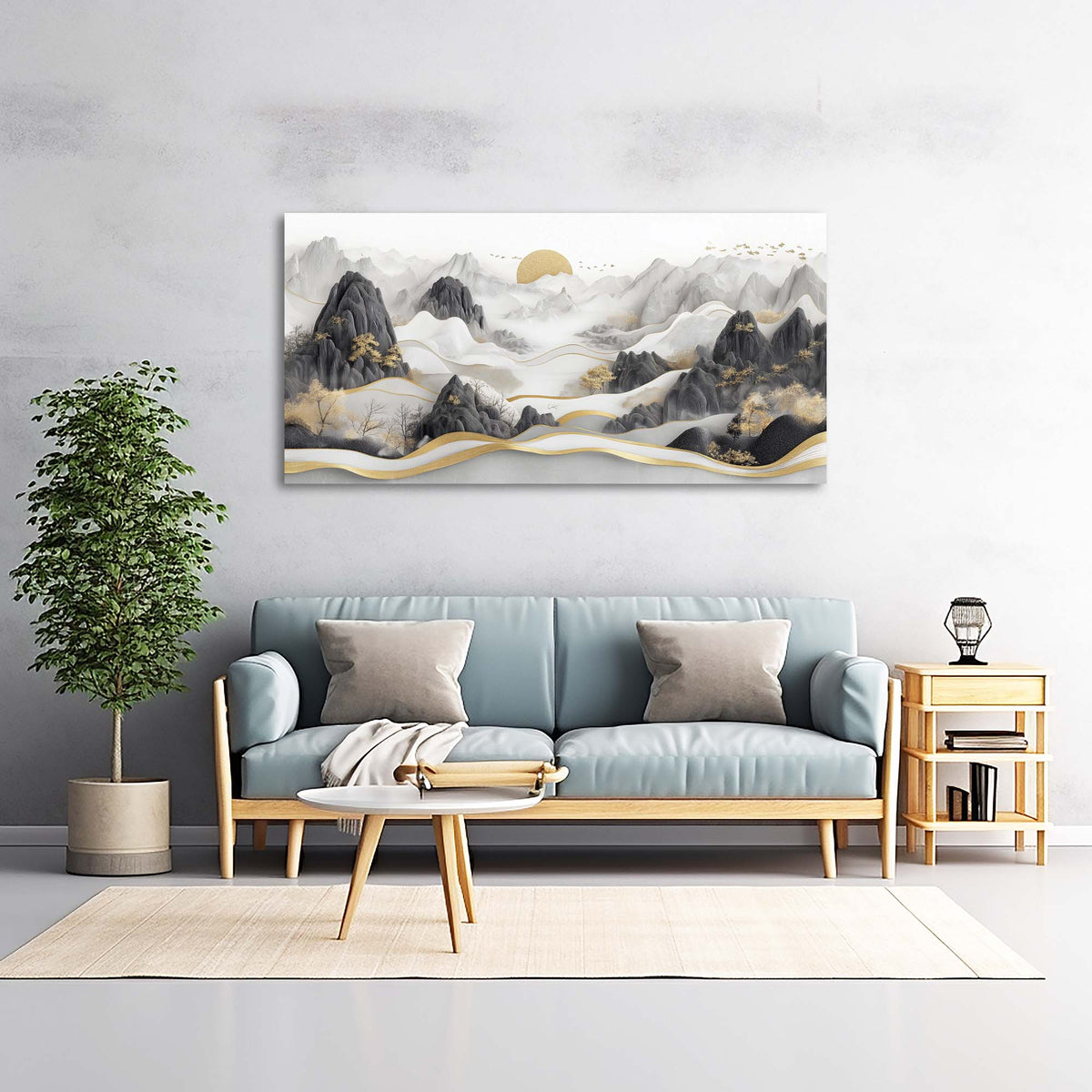 White Nature Wall Art Paintings Print Canvas Painting Prints Modern Artwork Office Living Room Over the Couch Bedroom Decor