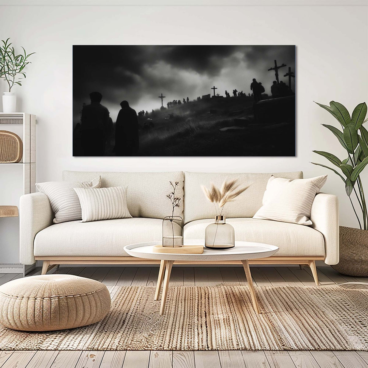 White Religious Wall Art Paintings Print Canvas Painting Prints Modern Artwork Office Living Room Over the Couch Bedroom Decor