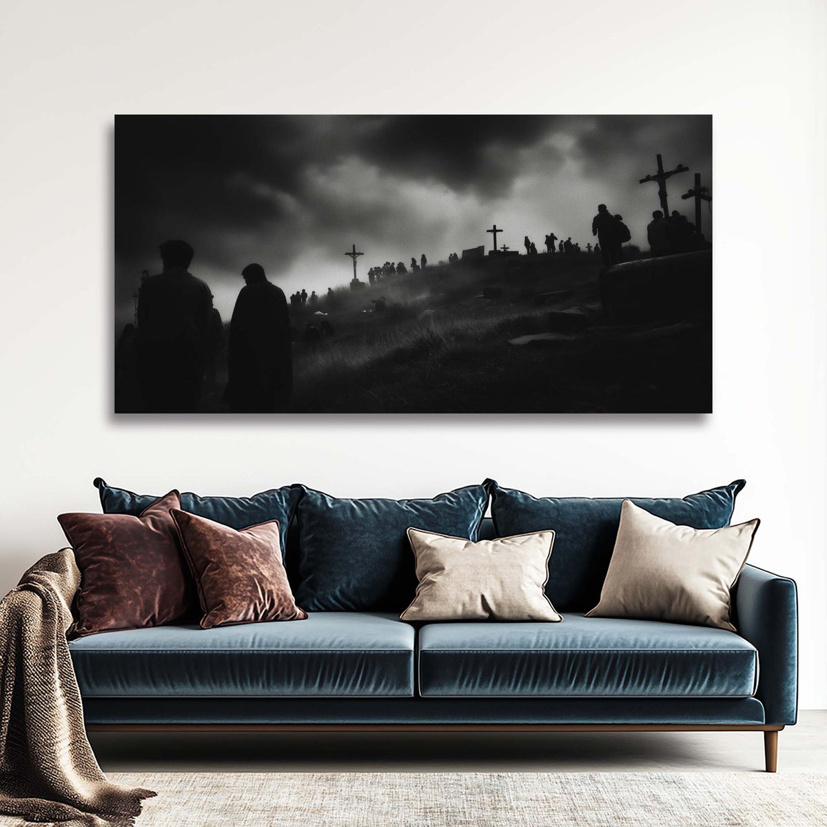 White Religious Wall Art Paintings Print Canvas Painting Prints Modern Artwork Office Living Room Over the Couch Bedroom Decor