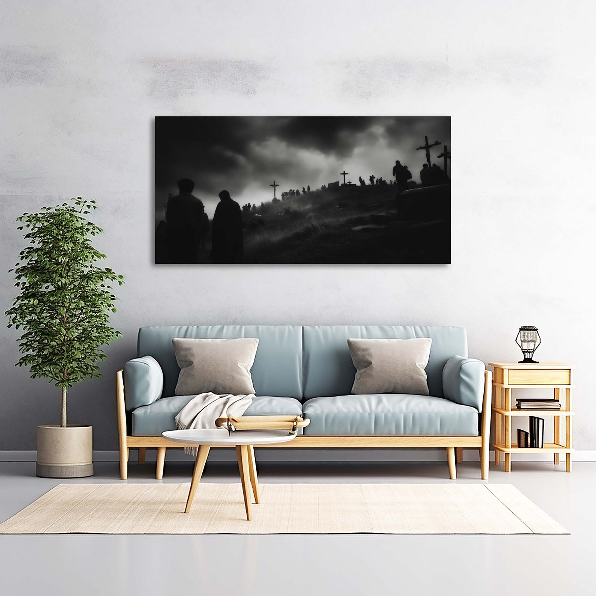 White Religious Wall Art Paintings Print Canvas Painting Prints Modern Artwork Office Living Room Over the Couch Bedroom Decor