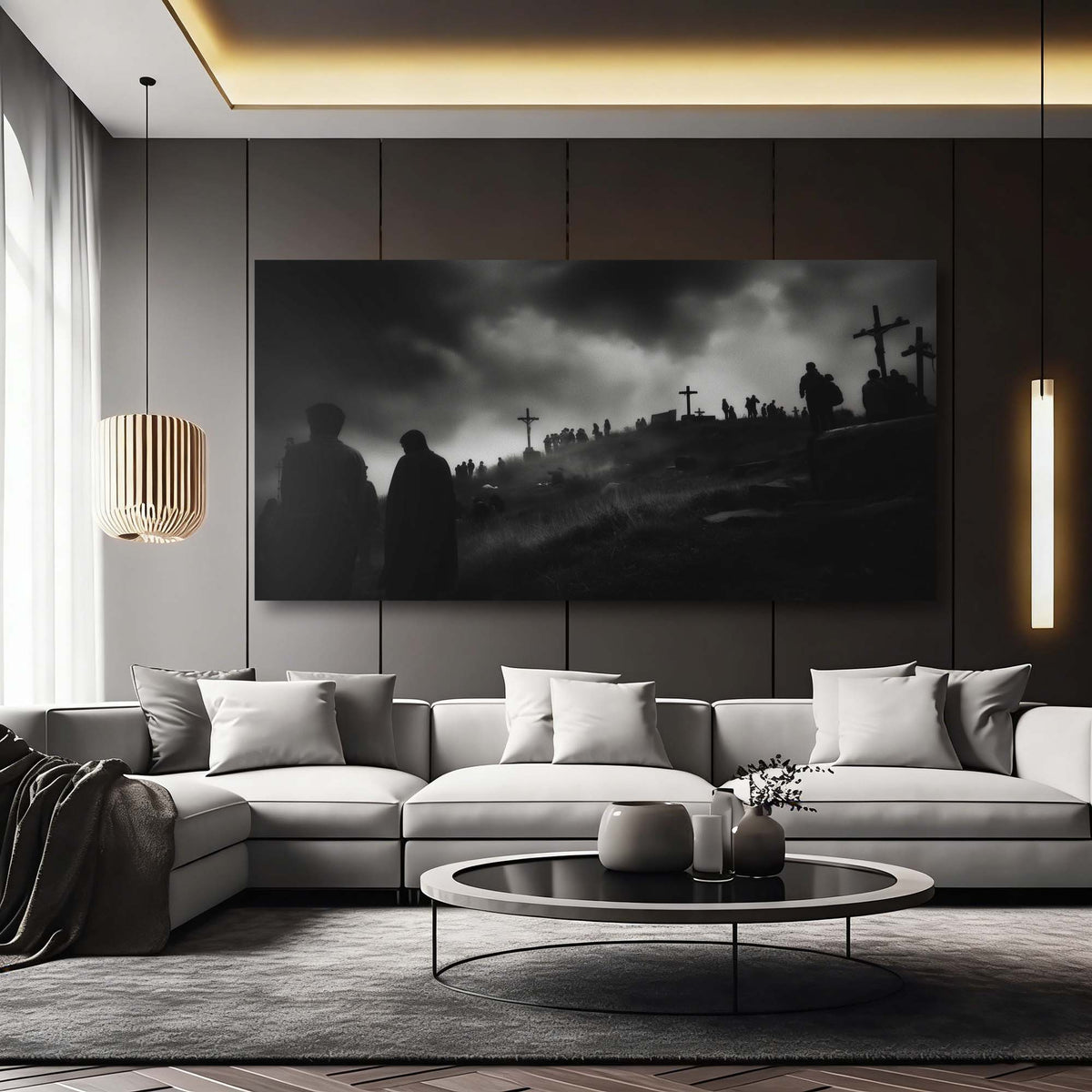 White Religious Wall Art Paintings Print Canvas Painting Prints Modern Artwork Office Living Room Over the Couch Bedroom Decor