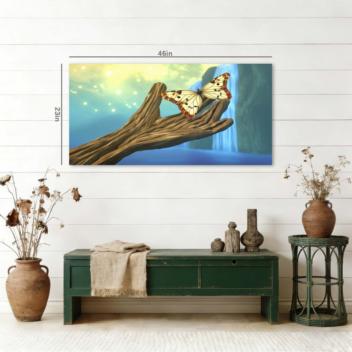 Navy Blue Fantasy Fairytale Wall Art Art Deco Painting Prints Canvas Artwork Living Room Family Bedroom Office Decor