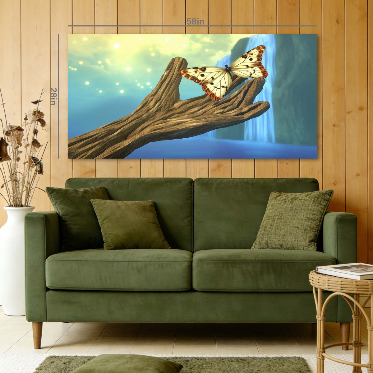 Navy Blue Fantasy Fairytale Wall Art Art Deco Painting Prints Canvas Artwork Living Room Family Bedroom Office Decor