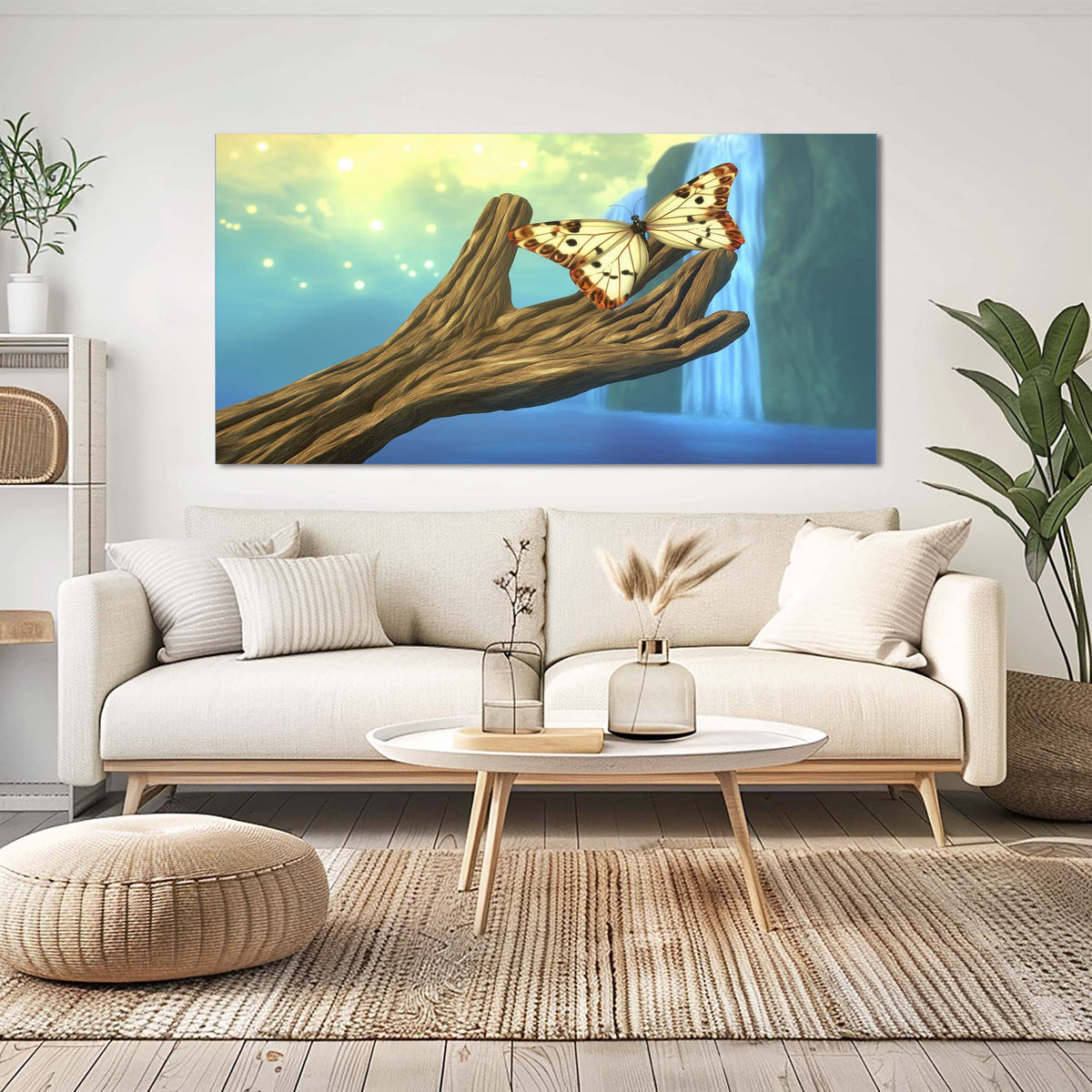 Navy Blue Fantasy Fairytale Wall Art Art Deco Painting Prints Canvas Artwork Living Room Family Bedroom Office Decor