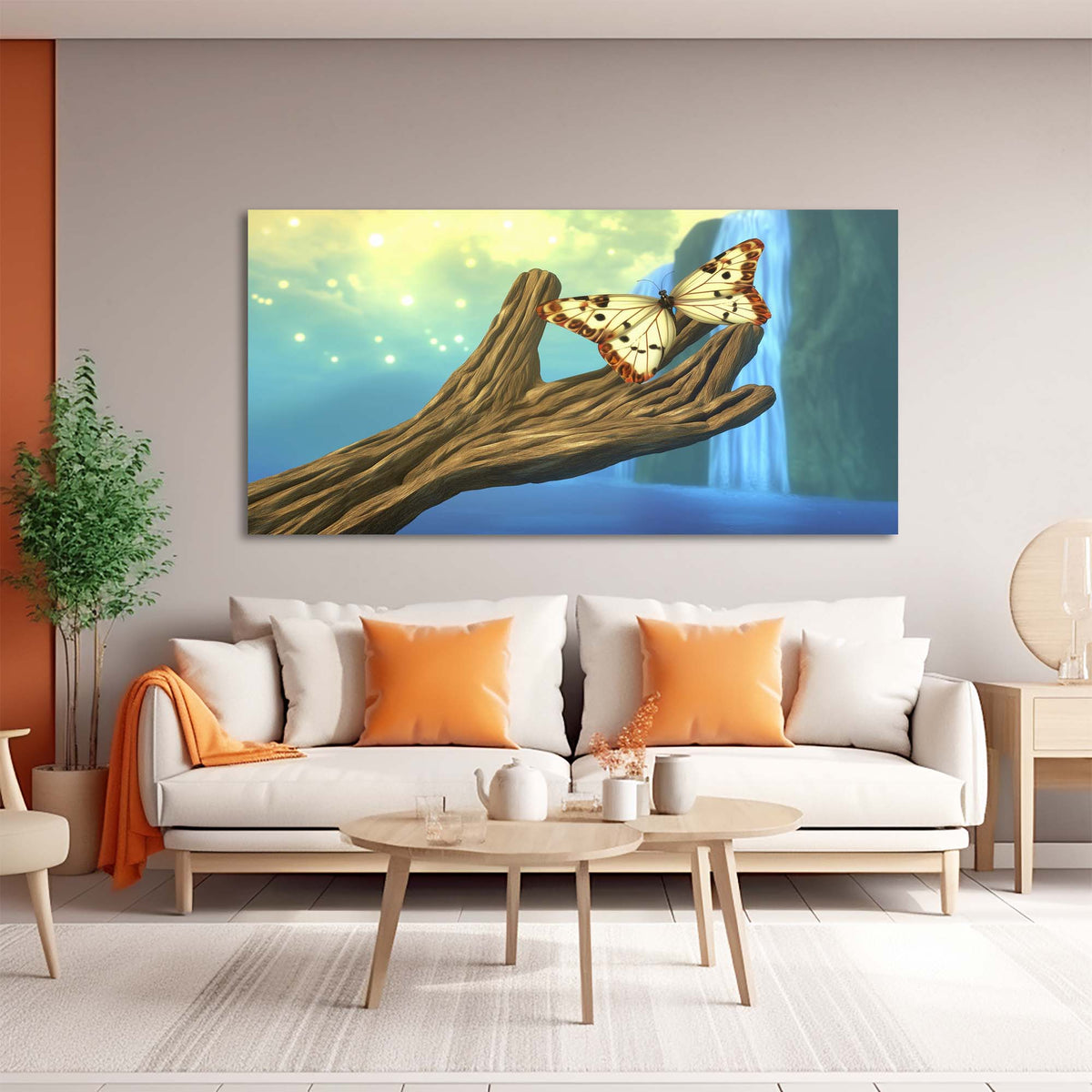 Navy Blue Fantasy Fairytale Wall Art Art Deco Painting Prints Canvas Artwork Living Room Family Bedroom Office Decor