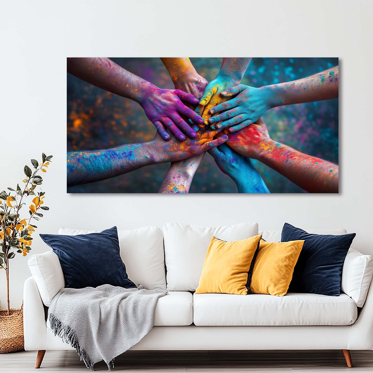 Navy Blue Abstract Abstract Canvas Wall Art for Living Room Prints Artwork Bedroom Office Decor