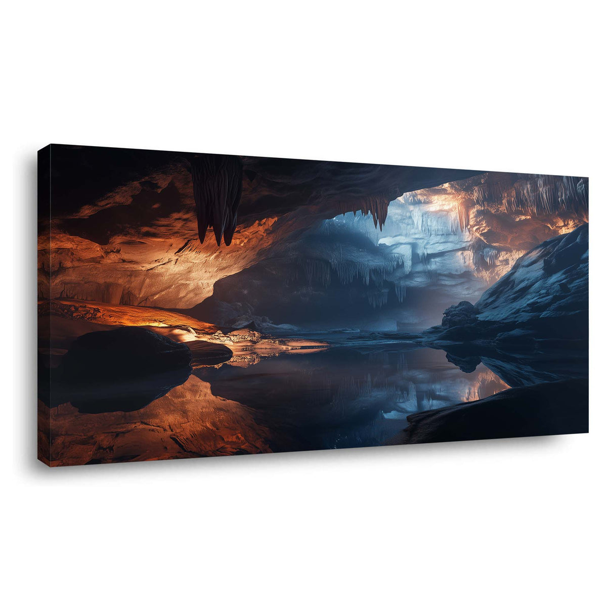Navy Blue Mysterious Nature Canvas Wall Art for Living Room Prints Artwork Bedroom Office Decor