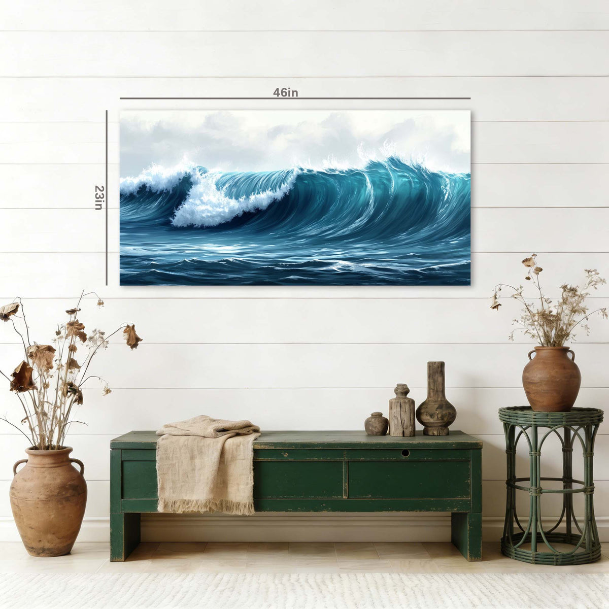 White Nature Wall Art for Living Room Canvas Painting Prints Art Deco Artwork Office Bedroom Decor