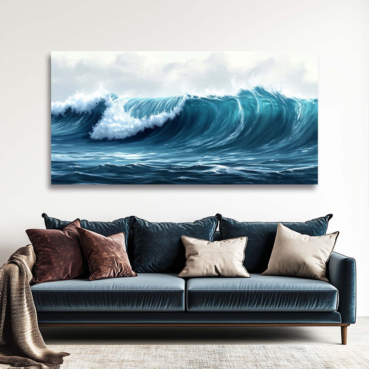 White Nature Wall Art for Living Room Canvas Painting Prints Art Deco Artwork Office Bedroom Decor