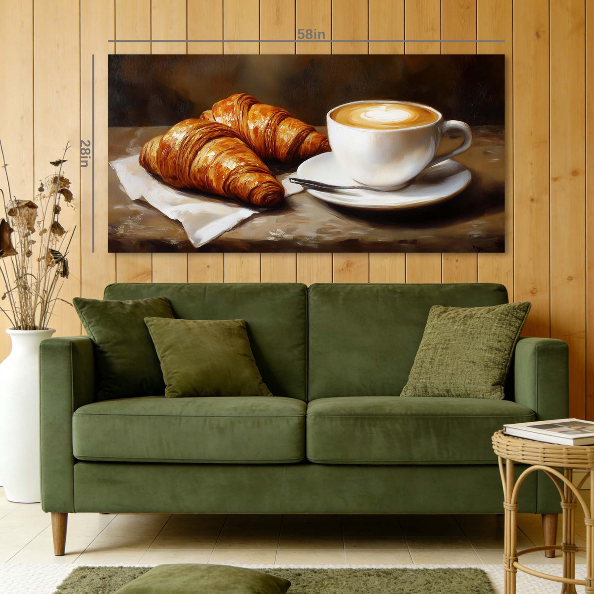 White Pretty Vintage Wall Art Modern Canvas Painting Prints Artwork Office Hallway Bedroom Living Room Decor