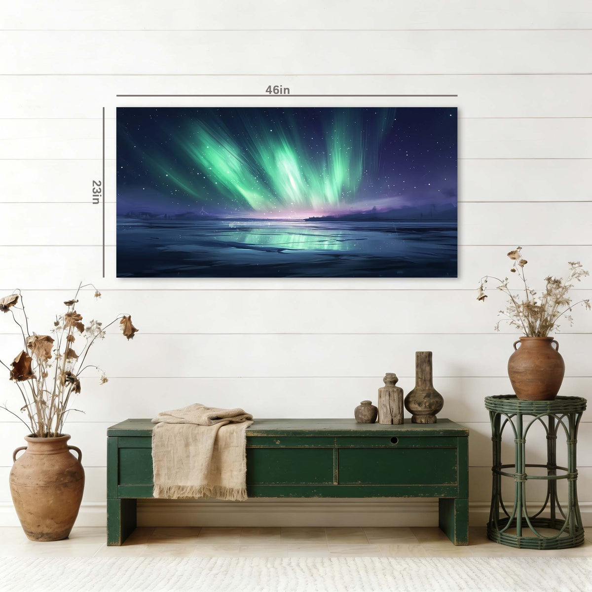 Navy Blue Fantasy Nature Wall Art for Living Room Canvas Painting Prints Artwork Family Bedroom Office Decor
