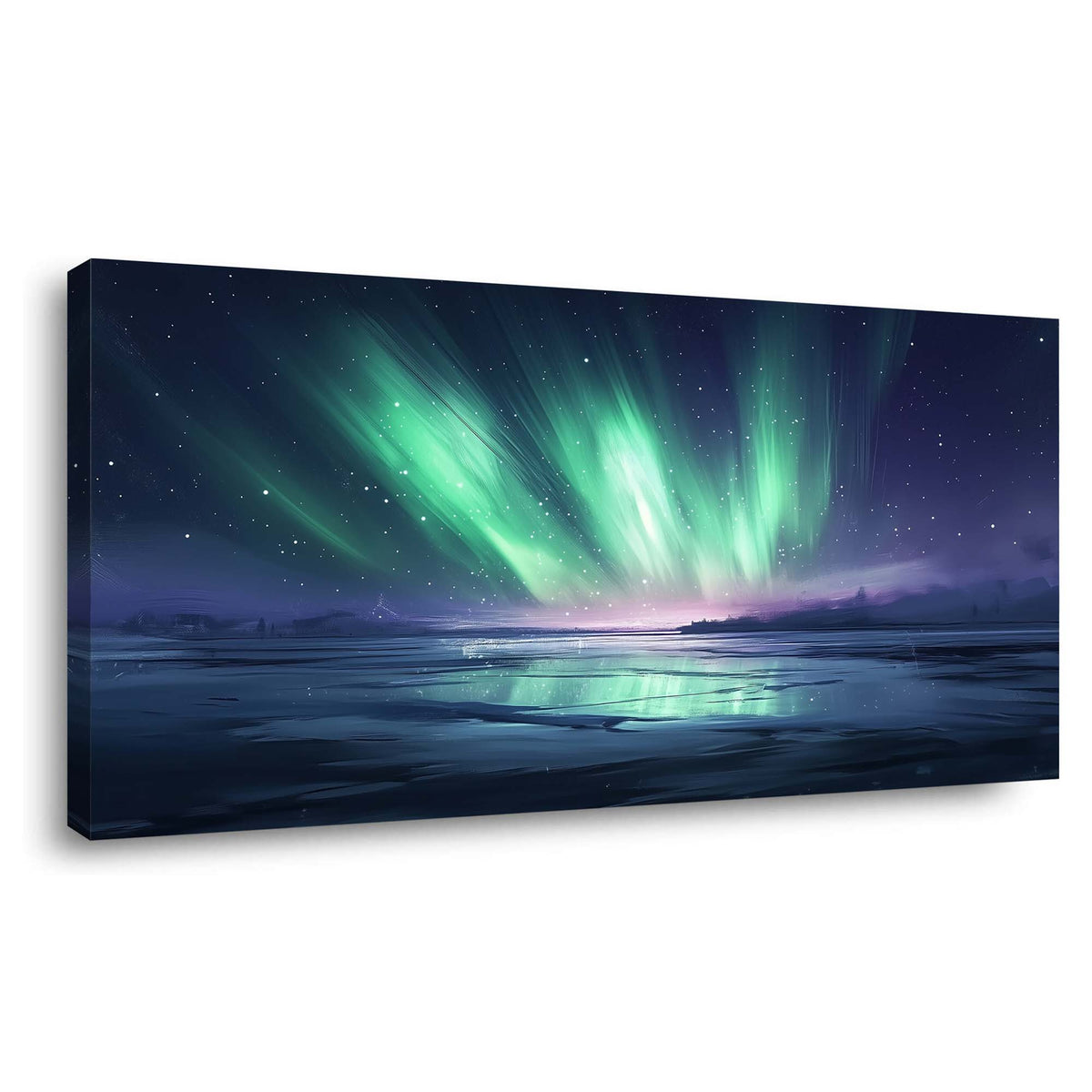 Navy Blue Fantasy Nature Wall Art for Living Room Canvas Painting Prints Artwork Family Bedroom Office Decor
