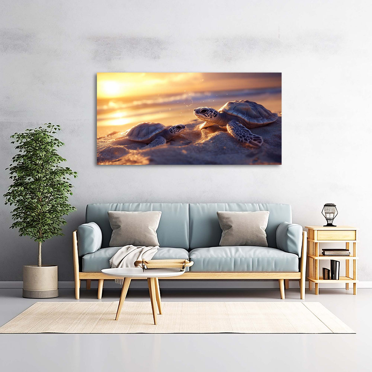 Gold Coastal Animals Wall Art Canvas Painting Prints Artwor Office Bedroom Living Room Decor