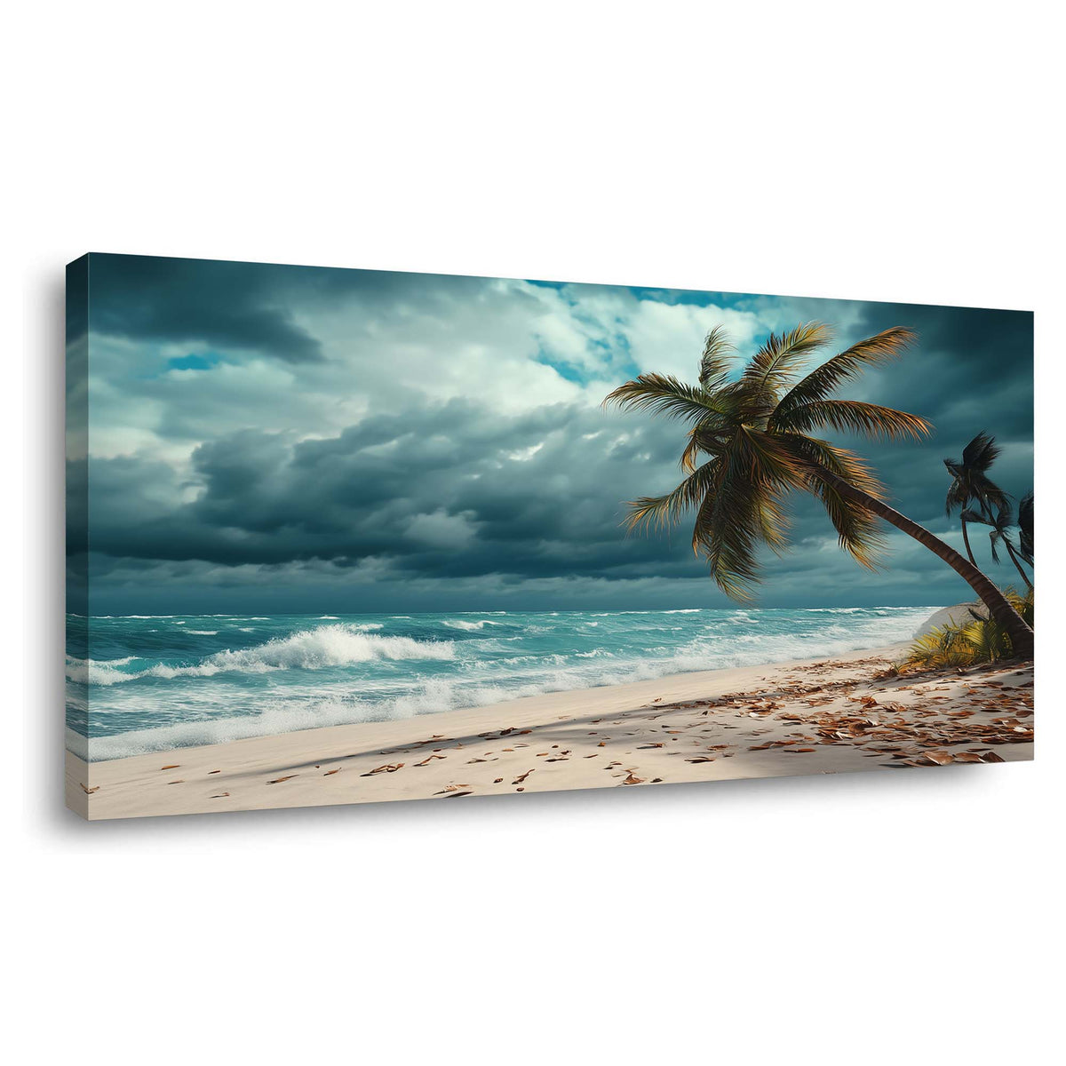 Brown Tropical Nature Canvas Wall Art for Living Room Prints Artwork Bedroom Office Decor
