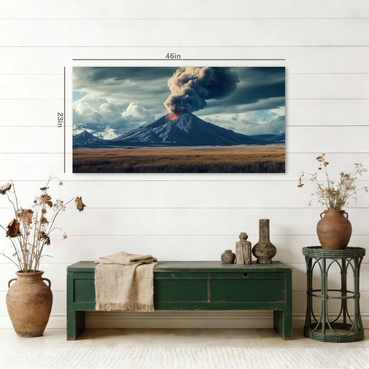 Navy Blue Nature Wall Art for Living Room Canvas Painting Prints Art Deco Artwork Office Bedroom Decor